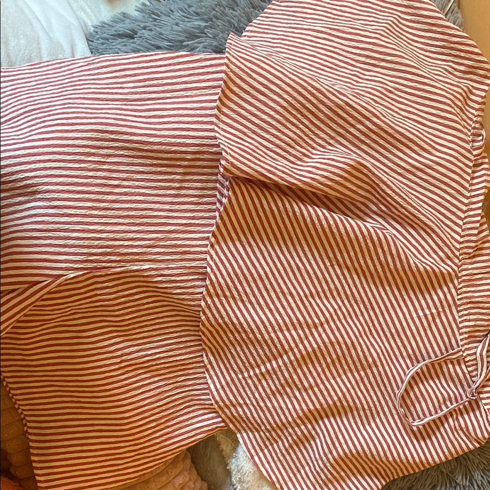 Gilli Red and White Striped Jumpsuit